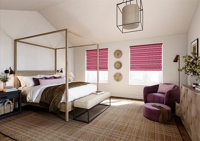 Lazza, Cerise - Roman Blind - Image 7